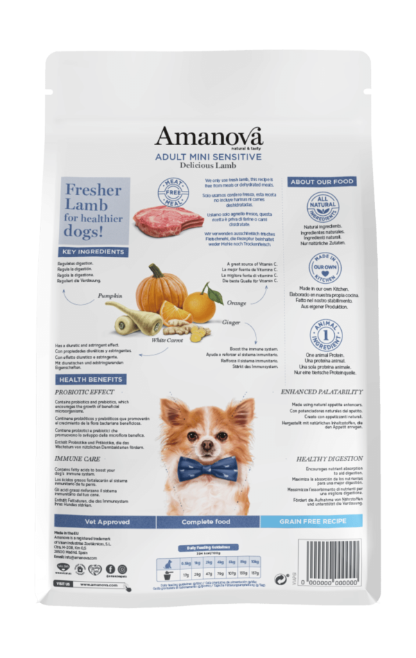 Amanova Grain Free Adult Mini Sensitive Dog Delicious LAmanovab - Image 2