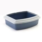 Savic Oval-Shaped Cat Litter Tray with Rim