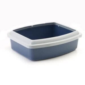 Savic Oval-Shaped Cat Litter Tray with Rim