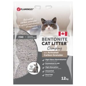 Flamingo Bentonite Activated Carbon Granules Clumping Cat Litter