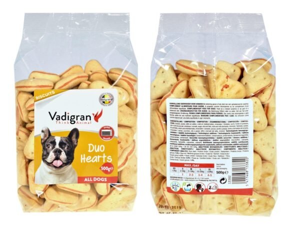 Vadigran Snack dog Biscuits Duo Hearts 500g - Image 3