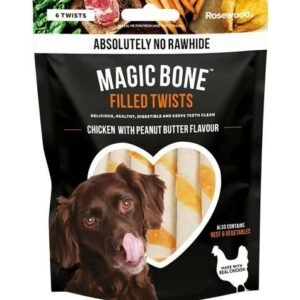 Rosewood Magic Bone Filled Twists Dog Treats 6pcs