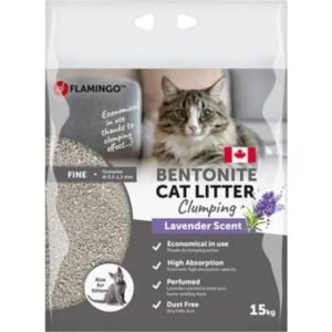 Flamingo Lavender Scent Clumping Cat Litter 15kg