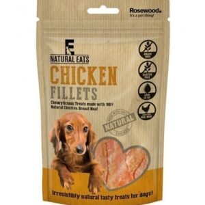 Rosewood Natural Eats Chicken Fillets Dog Treats 100g
