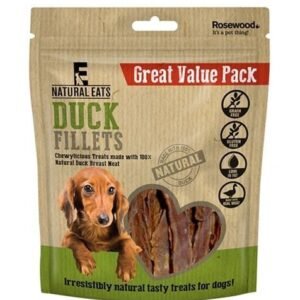 Rosewood Natural Eats Duck Fillets Dog Treats Value Pack 320g