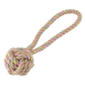 Beco Pets Hemp Rope Ball on Loop Dog Toy