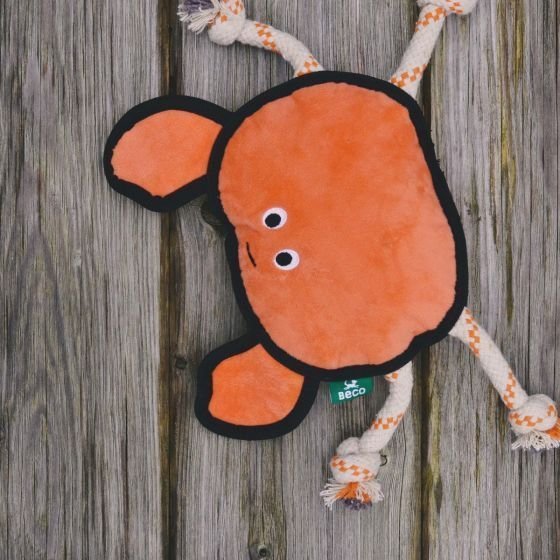 Beco Pets Rough & Tough Crab Recycled Dog Toy - Image 2