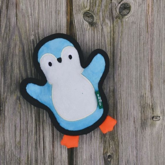 Beco Pets Rough & Tough Penguin Recycled Dog Toy - Image 2