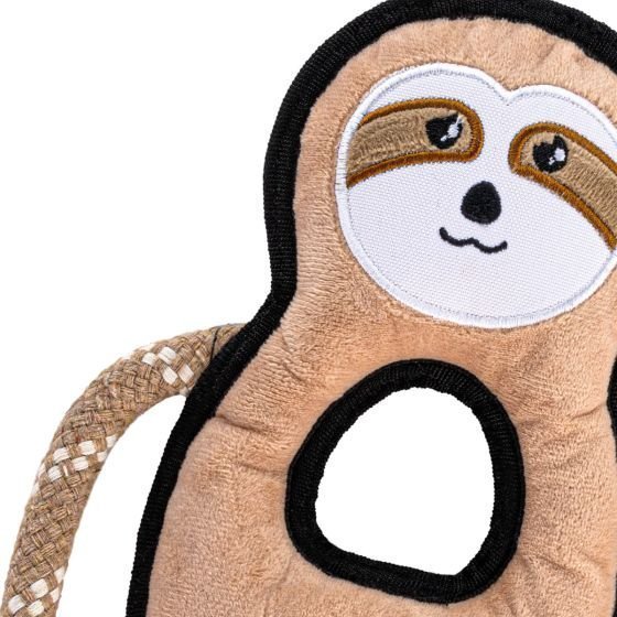 Beco Pets Rough & Tough Sloth Recycled Dog Toy - Image 2