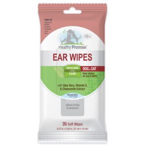 Four Paws Healthy Promise Ear Wipes for Dog & Cat 35ct.