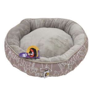 Aahh… Snuggly L46 X w36 X h42Cms Flannel Beige Doggies Love