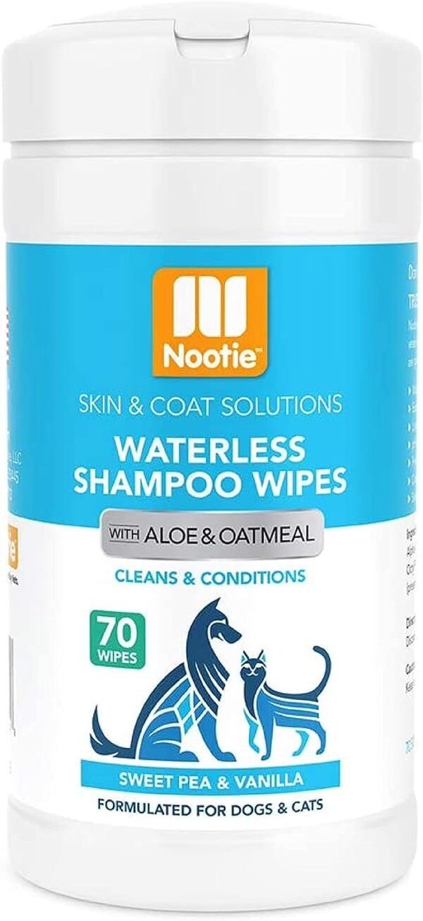 Nootie Waterless Shampoo Wipes – Sweet Pea & Vanilla 70 Count