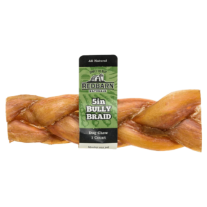 Red Barn Braided Bully Stick 5inc