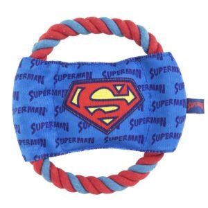 Superman Rope Teether Dog Toy