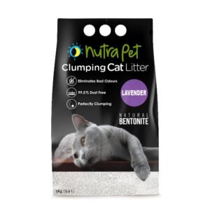 NUTRAPET CAT TURKISH BENTONITE 5KG LAVENDER ( SCENTED+ CLUMPING)