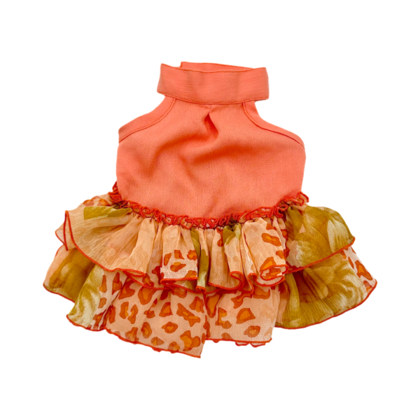 Coco Pets PEACH RUFFLES Dress- LAR