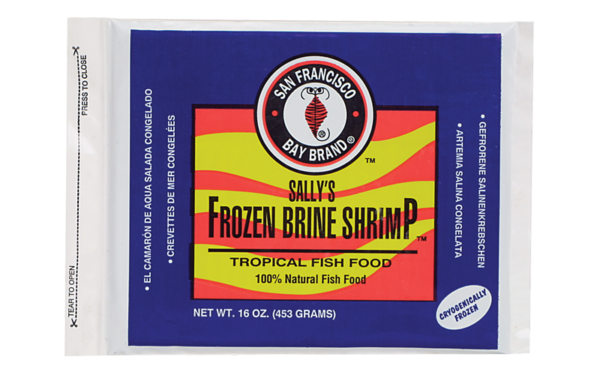 San Fransisco Bay Brand Brine Shrimp Frozen Flat 16 Oz  453g