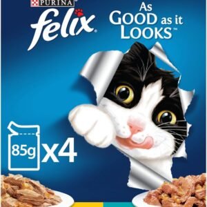 Purina Felix Adult Chicken + Adult Tuna Multi-pack 4x85g