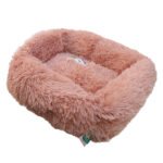 Grizzly Square Bed Beige Pink - 90 x 56 x 18cm -Large