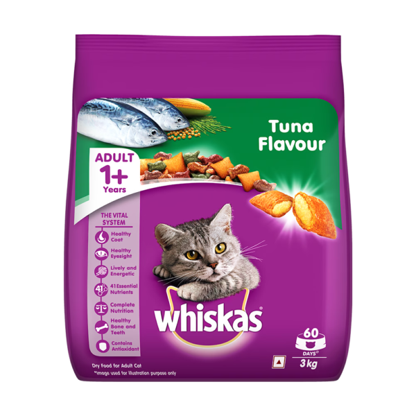 Whiskas Adult 1 year Tuna and Salmon Flavour 3Kg