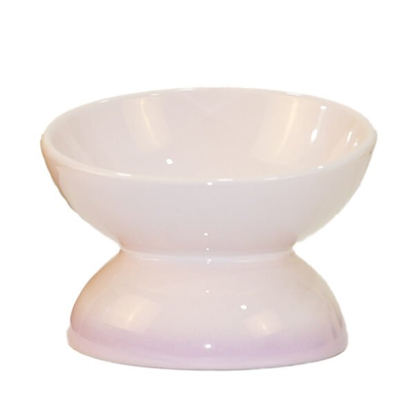 Ceramic whiskers Cat Bowl - 10.5 x 10cm - Purple