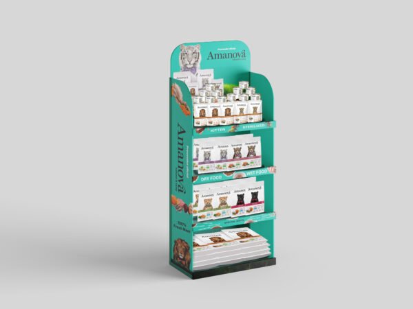 Amanova Cat Food Stand L30Cm X W 30Cm X H150 Cm(Product+Display)