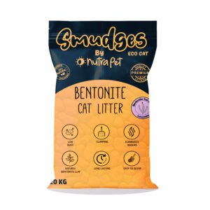 Smudges Eco cat Bentonite Clumping Cat Litter 20 Kgs-Lavender Scented