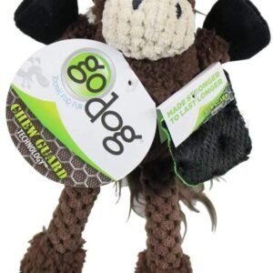 goDog® Checkers™ Skinny Horse with Chew Guard Technology™ Durable Plush Dog Toy, Large