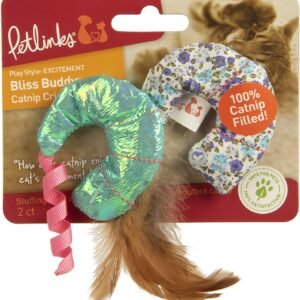 Petlinks® Bliss Buddy Shrimp™ 100% Catnip Filled Cat Toys, Set of 2