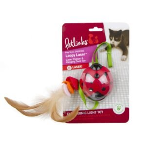 Petlinks® Loopy Laser™ 2 in 1 Laser Pointer Hanging Door Cat Toy and Laser Pointer