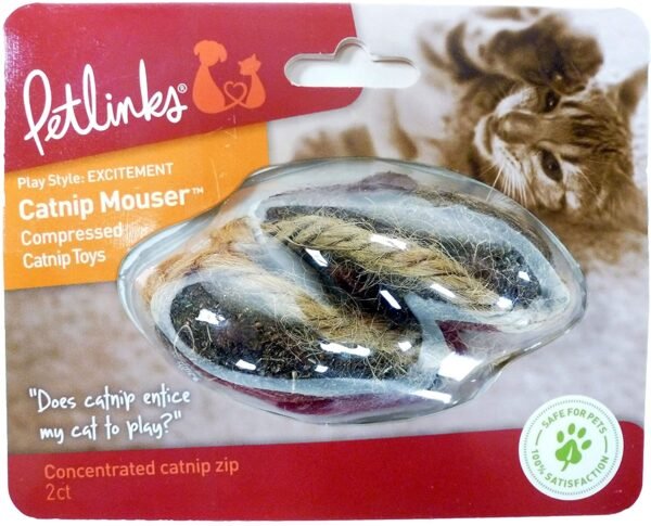Petlinks® Catnip Mouser™ Compressed Catnip Cat Toys, Set of 2