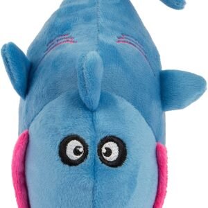 goDog® Action Plush™ Shark Animated Squeaker Dog Toy with Chew Guard Technology™