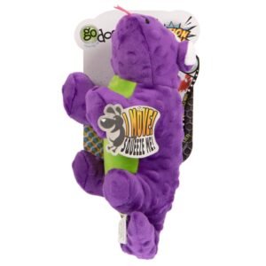 goDog® Action Plush™ Lizard with Chew Guard Technology™ Animated Squeaker Dog Toy