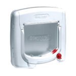 PetSafe Infra Red 4 Way Locking Deluxe Cat Flap - White