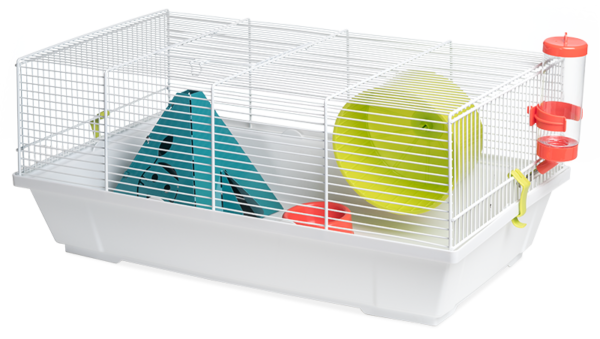 VOLTREGA SPAIN HAMSTER CAGE 117 WHITE INDIAN MODE 50.50 x 28.00 x 25.00 cm.