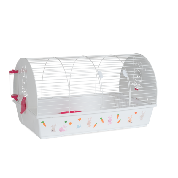 VOLTREGA SPAIN RABBIT CAGE 990 WHITE FUCHSIA 46x 80 x 44 cm.