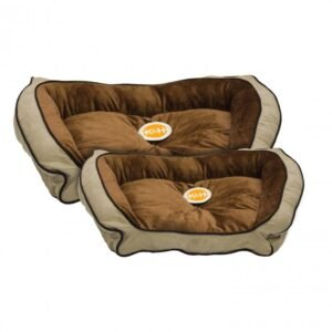 K&H Bolster Couch Small Mocha/Tan 21" x 30"/53X76Cms