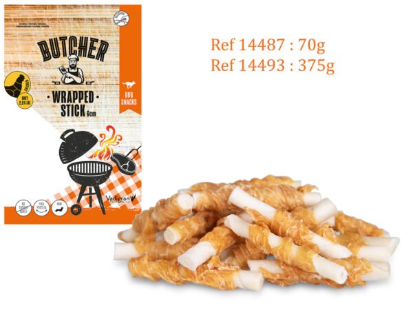 Vadigran Butcher Chicken Wrapped Stick 6cm 70g MINI
