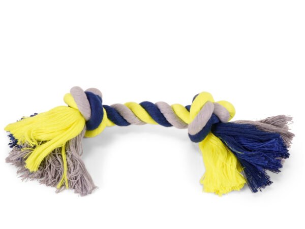 Vadigran Cotton rope 2 knots blue-yellow 270g 36cm