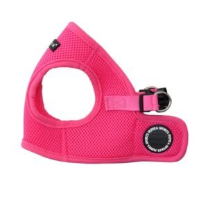 PUPPIA NEON SOFT VEST HARNESS B PINK M Neck 9.84" Chest 14.96"