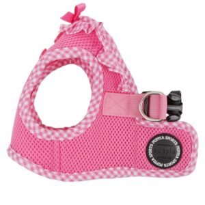 PUPPIA VIVIEN HARNESS B PINK L Neck 11.41" Chest 16.92"