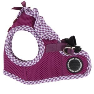 PUPPIA VIVIEN HARNESS B PURPLE L Neck 11.41" Chest 16.92"