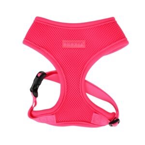 PUPPIA NEON SOFT HARNESS A PINK EXTRA LARGE Neck 16.5" Chest 22.0" - 32.0"