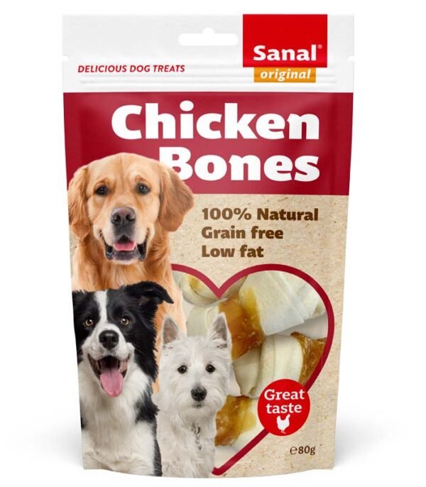 SANAL DOG Chicken Bones 80g