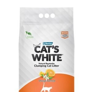Cats White Orange Bentonite Cat Litter 5L