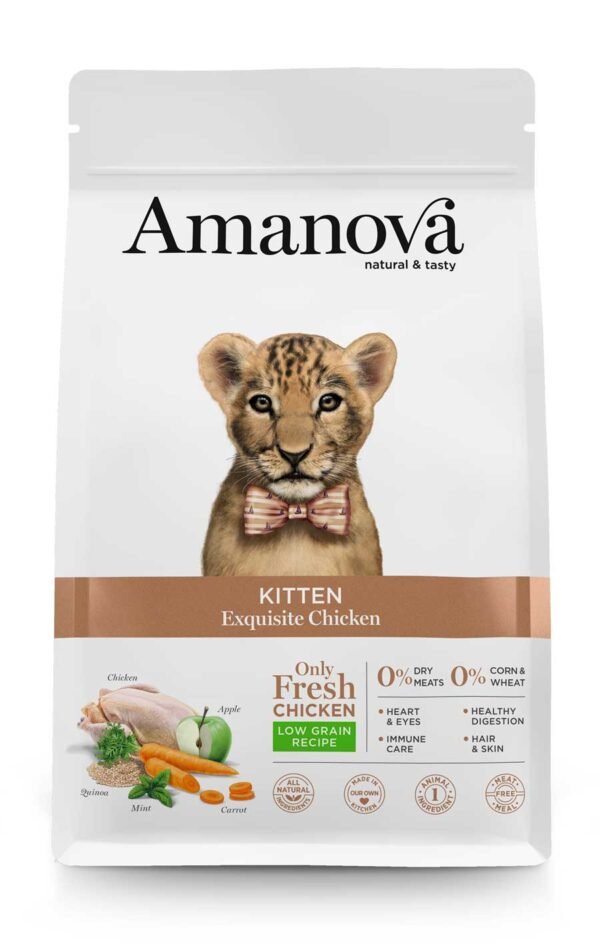 Amanova Dry Kitten Exquisite Chicken - 1.5kg