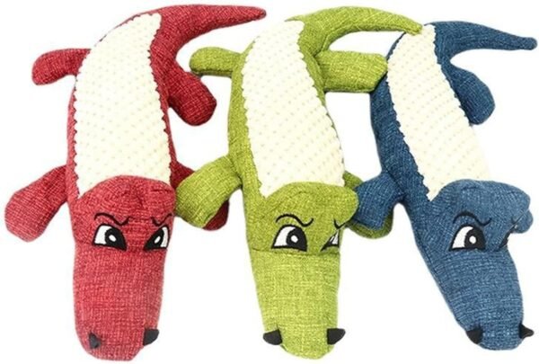 Plush Pet Squeakz Alliz ( Red, Green, Blue) Dog Toy - 29 x 15 x 6cm(1pc)