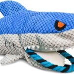 Plush Pet Shark Dog Toy - 35 x 17cm