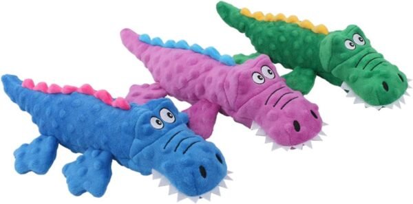 Plush Pet Crazy Gators Dog Toy - 37 x 19.8cm(1pc)