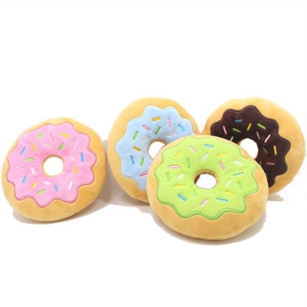 Plush Pet Donutz Dog Toy - 15 x 4.5cm(1pc)